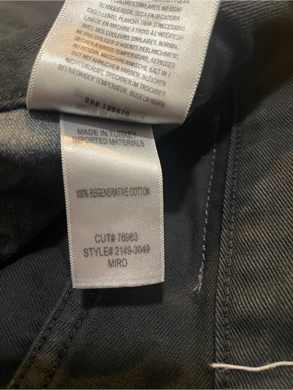 Citizens of Humanity Miro Washed Black Barrel Pants Size 26 - Picture 10 of 10